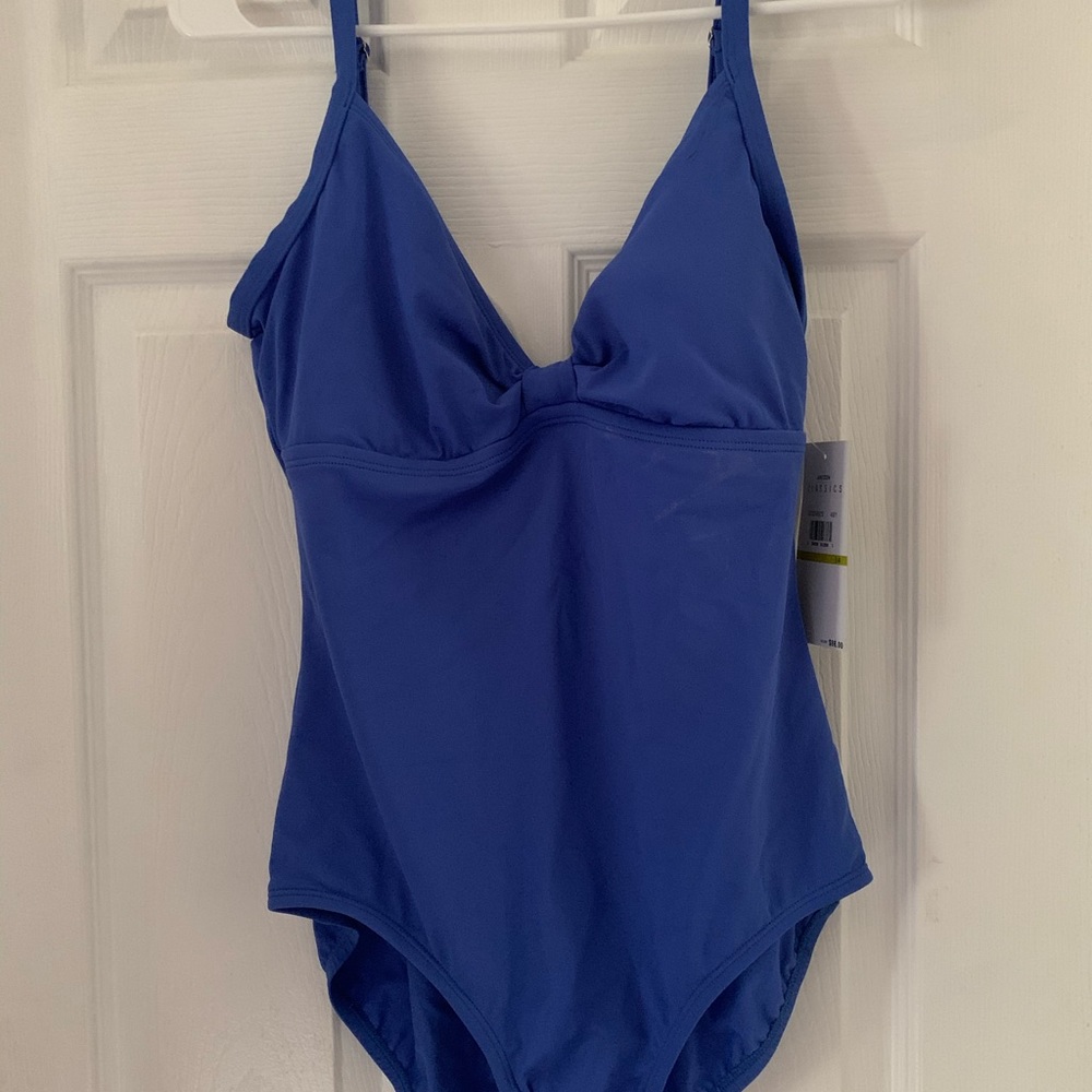 Brand new blue one piece bathing suit